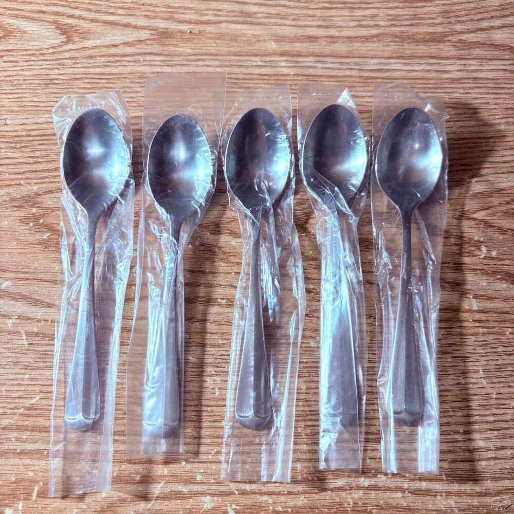 5 Teaspoons Oxford Hall Sagamore Japan Stainless Flatware Satin #14